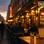 Bar saxe gambetta à Lyon, terrasse et bières