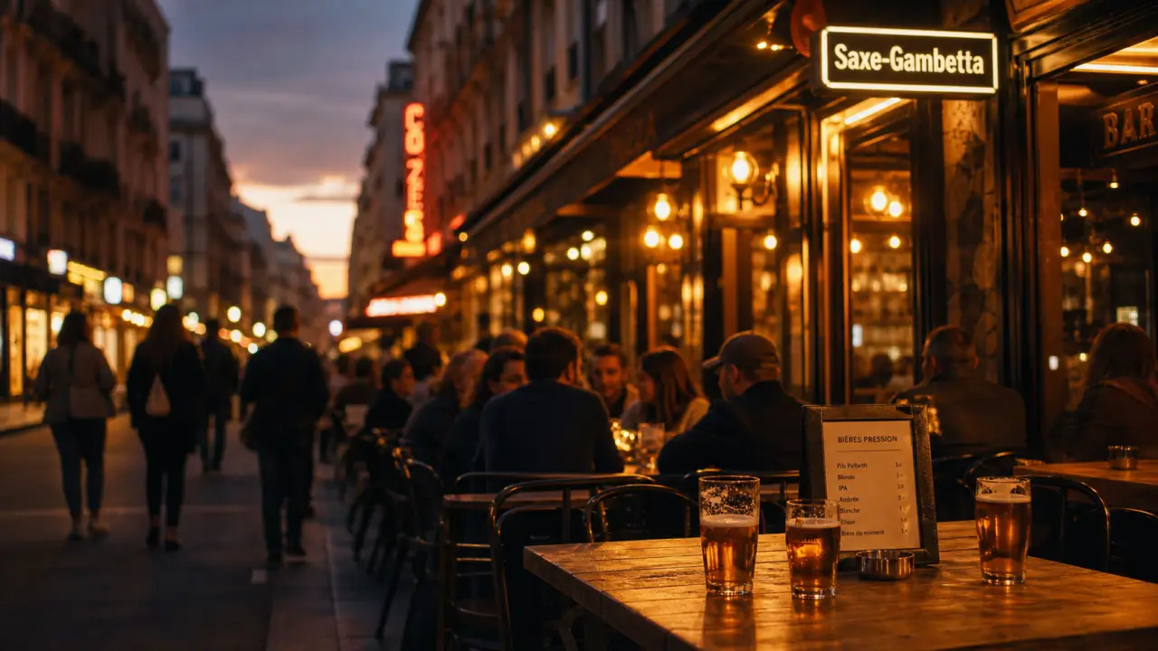 Bar saxe gambetta à Lyon, terrasse et bières