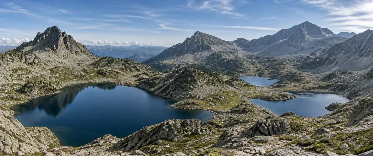 Lacs Robert à Chamrousse dans le cirque d’altitude de Belledonne